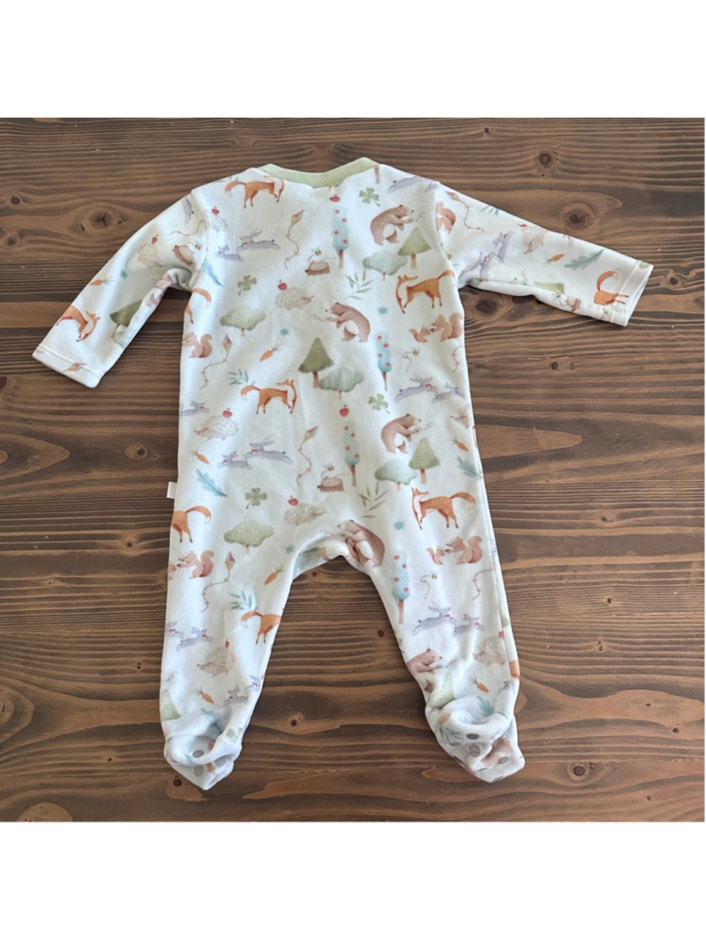 Romeo Baby Footie 12-18M Woodland Animal Fleece Sleeper - Picture 5 of 5